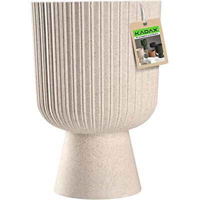 KADAX Pot de fleurs en plastique en 2 tailles Pot de jardin en 5 couleurs pour balcon, terrasse, rebord de fenêtre, tasse de fleurs, soucoupe de fleurs (14 cm, blanc) KADAX Pot de fleurs en plastique en 2 tailles Pot de jardin en 5 couleurs pour balcon, terrasse, rebord de fenêtre, tasse de fleurs, soucoupe de fleurs (14 cm, blanc)