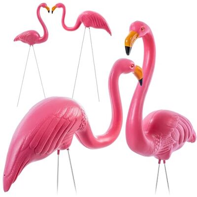 KADAX Lot de 2 figurines de flamant rose de 83 cm En plastique Décoration de jardin Oiseau exotique Décoration de jardin pour étang KADAX Lot de 2 figurines de flamant rose de 83 cm En plastique Décoration de jardin Oiseau exotique Décoration de jardin pour étang