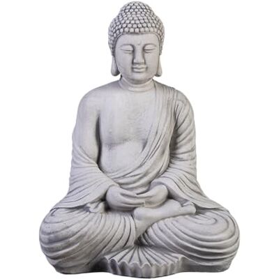 gartendekoparadies.de Figure de Pierre Massive Bouddha en Pierre reconstituée, résistant au Gel (Gris) gartendekoparadies.de Figure de Pierre Massive Bouddha en Pierre reconstituée, résistant au Gel (Gris)
