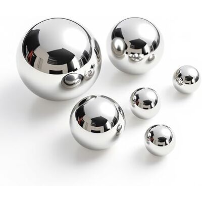 Spetebo Lot de 6 boules décoratives en acier inoxydable argenté brillant pour fontaines décoratives en 3 tailles de 2 cm à 6 cm Boule creuse en métal pour fontaine décorative Boule décorative en Spetebo Lot de 6 boules décoratives en acier inoxydable argenté brillant pour fontaines décoratives en 3 tailles de 2 cm à 6 cm Boule creuse en métal pour fontaine décorative Boule décorative en