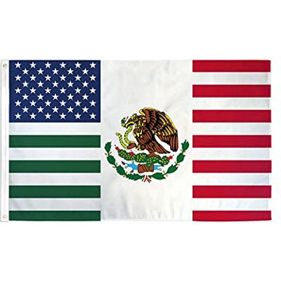 AZ FLAG Drapeau Amité Etats-Unis Mexique 90x60 cm Polyester 100D 2 Œillets AZ FLAG Drapeau Amité Etats-Unis Mexique 90x60 cm Polyester 100D 2 Œillets