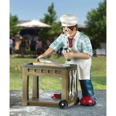 GILDE Clown Grillprofi en résine Cadeau de barbecue pour homme Figurine décorative de collection 15 cm de haut, multicolore, 11 cm de large, 8 cm de profondeur GILDE Clown Grillprofi en résine Cadeau de barbecue pour homme Figurine décorative de collection 15 cm de haut, multicolore, 11 cm de large, 8 cm de profondeur