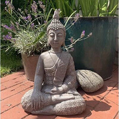 Statue de Bouddha Feng Shui Figure de Bouddha Décoration Grand Boudda Pierre Artificielle 45cm Imitation béton Statue de Bouddha Feng Shui Figure de Bouddha Décoration Grand Boudda Pierre Artificielle 45cm Imitation béton