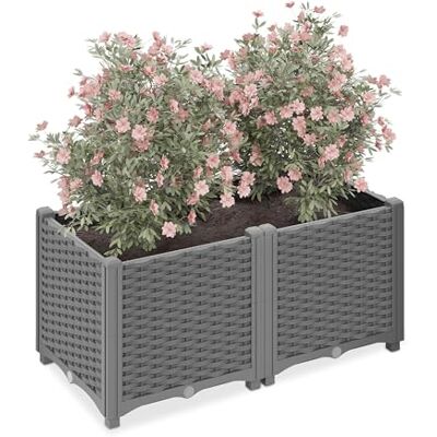 Relaxdays Jardinera - Réservoir d'eau extensible - Gris Relaxdays Jardinera - Réservoir d'eau extensible - Gris