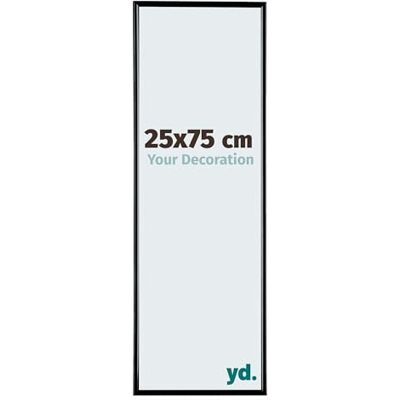 yd. Your Decoration Fotokader 25x75 cm Zwart Hoogglans Fotokader van Kunststof met Acrylglas Antireflex Kader 25x75 cm Evry yd. Your Decoration Fotokader 25x75 cm Zwart Hoogglans Fotokader van Kunststof met Acrylglas Antireflex Kader 25x75 cm Evry