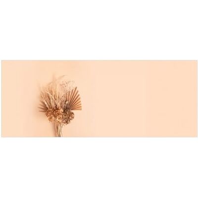 Wallario Poster Composition de fleurs séchées de qualité supérieure, dimensions : 50 x 125 cm Wallario Poster Composition de fleurs séchées de qualité supérieure, dimensions : 50 x 125 cm