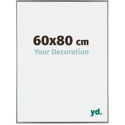 yd. Your Decoration Fotokader 60x80 cm Zilver Hoogglans Fotokader van Kunststof met Acrylglas Antireflex Kader 60x80 cm Evry yd. Your Decoration Fotokader 60x80 cm Zilver Hoogglans Fotokader van Kunststof met Acrylglas Antireflex Kader 60x80 cm Evry
