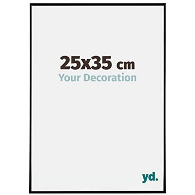 yd. Your Decoration Fotokader 25x35 cm Zwart Hoogglans Fotokader van Kunststof met Acrylglas Antireflex Kader 25x35 cm Evry yd. Your Decoration Fotokader 25x35 cm Zwart Hoogglans Fotokader van Kunststof met Acrylglas Antireflex Kader 25x35 cm Evry