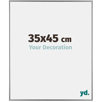 yd. Your Decoration Fotokader 35x45 cm Zilver Hoogglans Fotokader van Kunststof met Acrylglas Antireflex Kader 35x45 cm Evry yd. Your Decoration Fotokader 35x45 cm Zilver Hoogglans Fotokader van Kunststof met Acrylglas Antireflex Kader 35x45 cm Evry