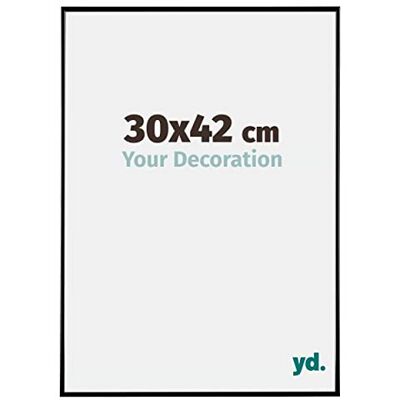 yd. Your Decoration Fotokader 30x42 cm Zwart Hoogglans Fotokader van Kunststof met Acrylglas Antireflex Kader 30x42 cm Evry yd. Your Decoration Fotokader 30x42 cm Zwart Hoogglans Fotokader van Kunststof met Acrylglas Antireflex Kader 30x42 cm Evry
