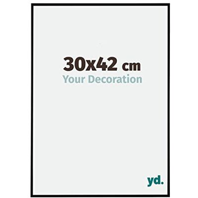 yd. Your Decoration Fotokader 30x42 cm Zwart Mat Fotokader van Kunststof met Acrylglas Antireflex Kader 30x42 cm Evry yd. Your Decoration Fotokader 30x42 cm Zwart Mat Fotokader van Kunststof met Acrylglas Antireflex Kader 30x42 cm Evry