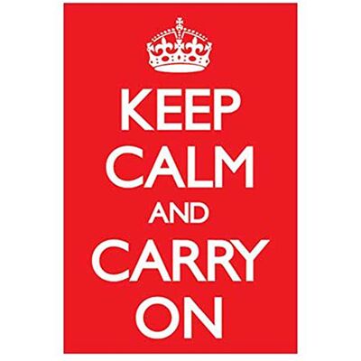 empireposter Poster amusant avec inscription « Keep Calm » (rouge) + poster empireposter Poster amusant avec inscription « Keep Calm » (rouge) + poster