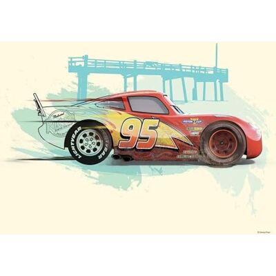 Komar Disney Cars Lightning McQueen Décoration murale 50 x 40 cm (sans cadre) Décoration pour chambre d'enfant, poster Komar Disney Cars Lightning McQueen Décoration murale 50 x 40 cm (sans cadre) Décoration pour chambre d'enfant, poster