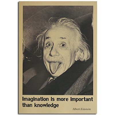 PANGUN Einstein Affiche Kraft Papier Mural Poster DIY Wall Art 21 inches x 14 inches PANGUN Einstein Affiche Kraft Papier Mural Poster DIY Wall Art 21 inches x 14 inches