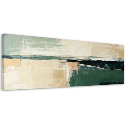 Feeby Tableau sur Toile Decoration Murale Peinture Abstrait Vert beige Or Loft 120x40 1partie Tableaux chambre à coucher Decoration Chambre Impression sur Toile Feeby Tableau sur Toile Decoration Murale Peinture Abstrait Vert beige Or Loft 120x40 1partie Tableaux chambre à coucher Decoration Chambre Impression sur Toile