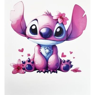 Disney Poster mural décoratif série Cartoon Lilo et Stitch Angel Experimento 624 Impression sur papier couché 40 x 30 cm sans cadre Disney Poster mural décoratif série Cartoon Lilo et Stitch Angel Experimento 624 Impression sur papier couché 40 x 30 cm sans cadre