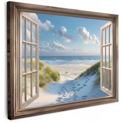 MuchoWow © Impressions sur Toile Deco Tableau Murale Decoration Salon 70x50 cm Peinture Tableaux Chambre Toiles Maison Transparent Plage Fenêtre Dunes Mer MuchoWow © Impressions sur Toile Deco Tableau Murale Decoration Salon 70x50 cm Peinture Tableaux Chambre Toiles Maison Transparent Plage Fenêtre Dunes Mer