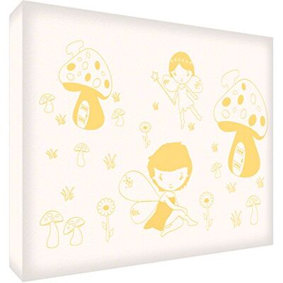 ART FAIRYLAND1216-01IT Toile murale, jaune, Medio (40 x 30 x 4 cm) ART FAIRYLAND1216-01IT Toile murale, jaune, Medio (40 x 30 x 4 cm)