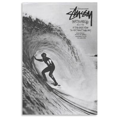 ForGue Stussy Surf Affiche Rétro Art Mur Esthétique Toile Photo Impressions pour Salon Chambre Décoration 30x45cm Sans Cadre ForGue Stussy Surf Affiche Rétro Art Mur Esthétique Toile Photo Impressions pour Salon Chambre Décoration 30x45cm Sans Cadre