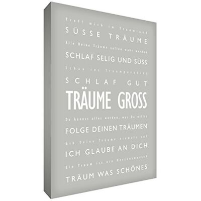 Little Helper DRBG1624-19G Feel Good Art Tableau sur toile avec citations en langue allemande Typographie moderne Gris Grand modèle 60 x 40 cm Little Helper DRBG1624-19G Feel Good Art Tableau sur toile avec citations en langue allemande Typographie moderne Gris Grand modèle 60 x 40 cm
