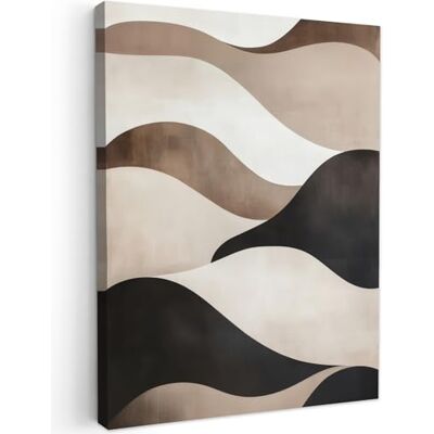 MuchoWow © Impressions sur Toile Deco Tableau Murale Decoration Salon 30x40 cm Peinture Tableaux Chambre Toiles Maison Vagues Abstrait Beige MuchoWow © Impressions sur Toile Deco Tableau Murale Decoration Salon 30x40 cm Peinture Tableaux Chambre Toiles Maison Vagues Abstrait Beige
