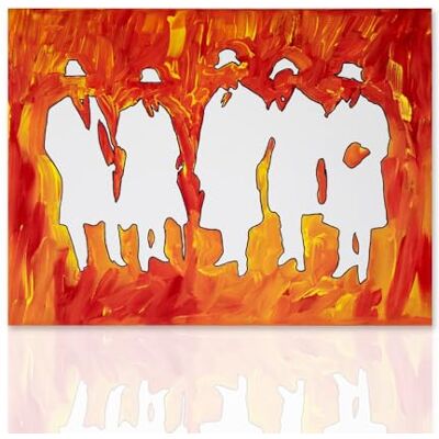 Declea Tableau moderne peint sur les futuristes en toile d'art prêt à accrocher pour la maison, impression sur toile Declea Tableau moderne peint sur les futuristes en toile d'art prêt à accrocher pour la maison, impression sur toile
