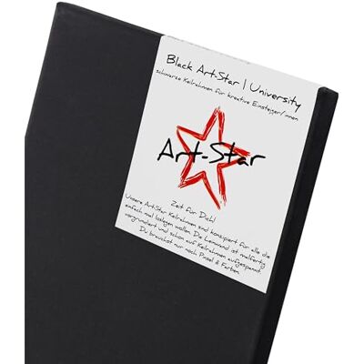 ART 1 x cadre noir universel 1 toile noire sur châssis Toile pré-apprêtée, châssis rectangulaire tendu prêt à peindre avec toile à peindre Format : 60 x 80 cm ART 1 x cadre noir universel 1 toile noire sur châssis Toile pré-apprêtée, châssis rectangulaire tendu prêt à peindre avec toile à peindre Format : 60 x 80 cm