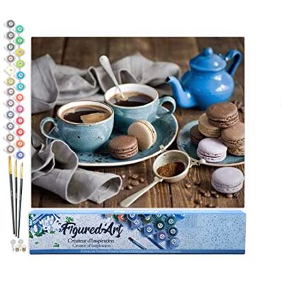 Peinture par numéros pour adultes Chocolat chaud 40 x 50 cm – Kit de peinture artistique sur toile roulée sans cadre Peinture par numéros pour adultes Chocolat chaud 40 x 50 cm – Kit de peinture artistique sur toile roulée sans cadre