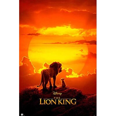 Close Up Disney Le Roi Lion Poster One Sheet (61 cm x 91,5 cm) + 2 barres noires avec suspension Close Up Disney Le Roi Lion Poster One Sheet (61 cm x 91,5 cm) + 2 barres noires avec suspension