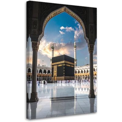 Feeby Impression sur Toile Deco Tableau Murale Intissé Mosquée de La Mecque Paysage islamique 70x115 1partie Photo Peinture Pour Chaque Pièce de Votre Appartement Feeby Impression sur Toile Deco Tableau Murale Intissé Mosquée de La Mecque Paysage islamique 70x115 1partie Photo Peinture Pour Chaque Pièce de Votre Appartement