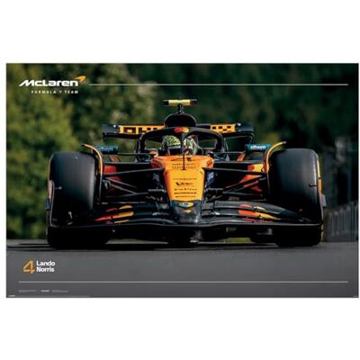 Pyramid Maxi poster F1 (Lando Norris Numéro 4) 91,5 cm x 61 cm Sous licence officielle Formule 1 Art mural Motif pilote de course Décoration de chambre à coucher Cadeau collecteur Pyramid Maxi poster F1 (Lando Norris Numéro 4) 91,5 cm x 61 cm Sous licence officielle Formule 1 Art mural Motif pilote de course Décoration de chambre à coucher Cadeau collecteur