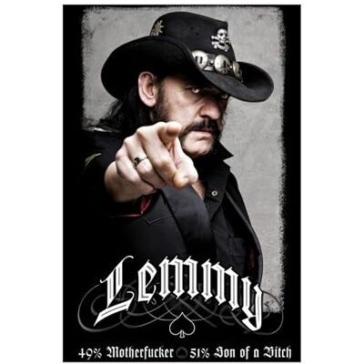 1art1 48415 Poster Lemmy Kilmister 49% Mofo 91 x 61 cm 1art1 48415 Poster Lemmy Kilmister 49% Mofo 91 x 61 cm