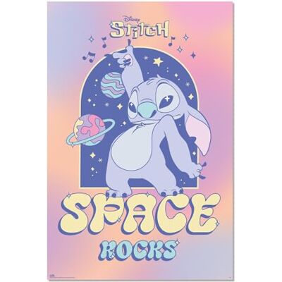 Affiche Disney Stitch Space Rocks - Affiche Affiche Disney Stitch Space Rocks - Affiche