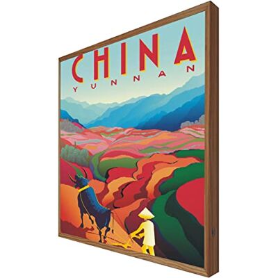 CCRETROILUMINADOS Affiche Vintage Rétro-éclairé Chine: Série Voyageur CCRETROILUMINADOS Affiche Vintage Rétro-éclairé Chine: Série Voyageur