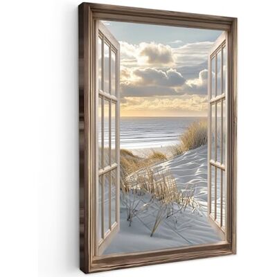 MuchoWow © Impressions sur Toile Deco Tableau Murale Decoration Salon 60x90 cm Peinture Tableaux Chambre Toiles Maison Transparent Plage Dunes Mer Nature MuchoWow © Impressions sur Toile Deco Tableau Murale Decoration Salon 60x90 cm Peinture Tableaux Chambre Toiles Maison Transparent Plage Dunes Mer Nature