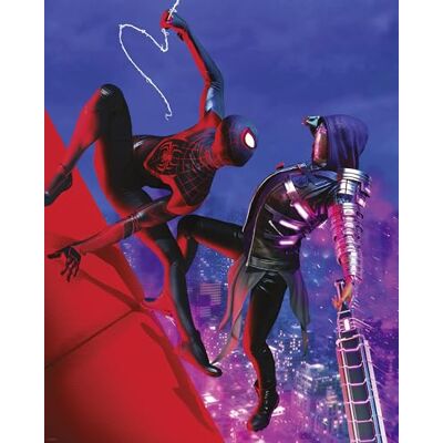 Komar Tableau mural Marvel Spider-Man Fight Taille 40 x 50 cm Poster pour chambre d'enfant Décoration Roulé sans cadre Bleu, rouge Komar Tableau mural Marvel Spider-Man Fight Taille 40 x 50 cm Poster pour chambre d'enfant Décoration Roulé sans cadre Bleu, rouge