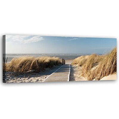 Feeby Impression sur Toile Intissee Sable Plage Eau Vagues Mer 150x50 cm Tableau Moderne Tableau Photo Chambre à Coucher Mer du Nord Herbe mer Baltique beige Feeby Impression sur Toile Intissee Sable Plage Eau Vagues Mer 150x50 cm Tableau Moderne Tableau Photo Chambre à Coucher Mer du Nord Herbe mer Baltique beige