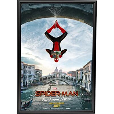 SnapeZo Sleek Series Sleek Series Cadre pour affiche 61 x 91,4 cm, profil en aluminium de 2,5 cm, cadre encliquetable à chargement frontal, montage mural SnapeZo Sleek Series Sleek Series Cadre pour affiche 61 x 91,4 cm, profil en aluminium de 2,5 cm, cadre encliquetable à chargement frontal, montage mural