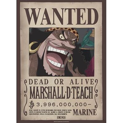 GB eye – Poster ONE PIECE Wanted (WANTED Marshall D Teach) GB eye – Poster ONE PIECE Wanted (WANTED Marshall D Teach)