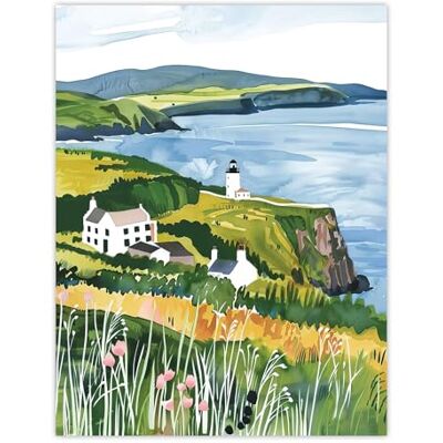 Artery8 Mull of Kintyre Lighthouse Coastal Scotland Salon Grande affiche murale en papier épais 45,7 x 61 cm Artery8 Mull of Kintyre Lighthouse Coastal Scotland Salon Grande affiche murale en papier épais 45,7 x 61 cm