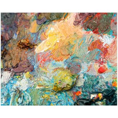 Wallario Poster Éveil artistique des couleurs de qualité supérieure, dimensions : 40 x 50 cm Wallario Poster Éveil artistique des couleurs de qualité supérieure, dimensions : 40 x 50 cm