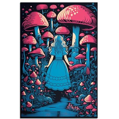 Wallario Poster Au royaume de l'imagination de qualité supérieure Taille : 100 x 150 cm Poster XXL Wallario Poster Au royaume de l'imagination de qualité supérieure Taille : 100 x 150 cm Poster XXL