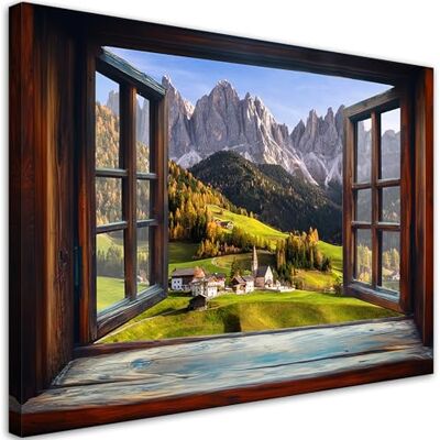 Feeby Tableaux Deco Tableau Murale Fenêtre Paysage montagneux Nature 120x80 1partie Pour la Chambre et le Salon Pour Chaque Pièce de Votre Appartement Toiles pour le bureau Feeby Tableaux Deco Tableau Murale Fenêtre Paysage montagneux Nature 120x80 1partie Pour la Chambre et le Salon Pour Chaque Pièce de Votre Appartement Toiles pour le bureau