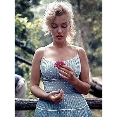 Buyartforless Photo rare de Marilyn Monroe avec une fleur, 30,5 x 40,6 cm, affiche d'art imprimée fabriquée aux États-Unis Buyartforless Photo rare de Marilyn Monroe avec une fleur, 30,5 x 40,6 cm, affiche d'art imprimée fabriquée aux États-Unis