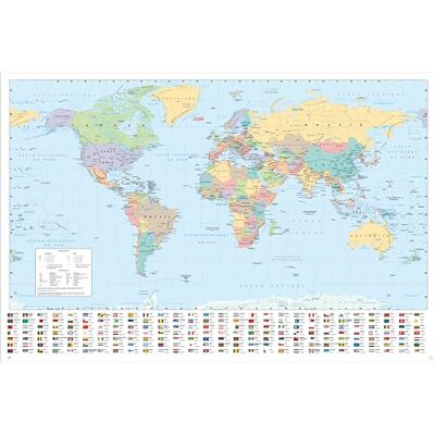 GB eye HARPER COLLINS Poster Maxi Carte du Monde 21 Française (91,5 x 61 cm) GB eye HARPER COLLINS Poster Maxi Carte du Monde 21 Française (91,5 x 61 cm)
