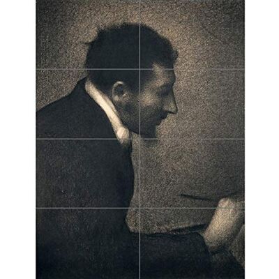 Artery8 Seurat Portrait Artist Edmond Francois Aman-Jean Painting XL Giant Panel Poster (8 Sections) Artiste La peinture Affiche Artery8 Seurat Portrait Artist Edmond Francois Aman-Jean Painting XL Giant Panel Poster (8 Sections) Artiste La peinture Affiche