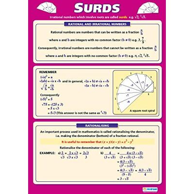 Daydream Education Tableaux mathématiques Papier brillant mesurant 594 mm x 850 mm (A1) Tableaux mathématiques pour la salle de classe Poster éducatif Daydream Education Tableaux mathématiques Papier brillant mesurant 594 mm x 850 mm (A1) Tableaux mathématiques pour la salle de classe Poster éducatif