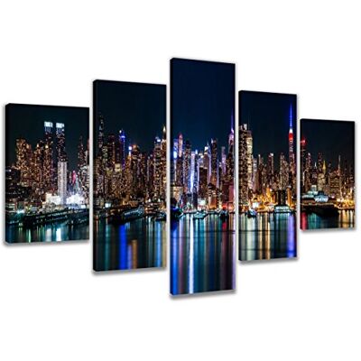 Visario Image sur toile La marque allemande 200 x 100 cm métallique New York 6309 impressions d'art photos Décoration Murale Visario Image sur toile La marque allemande 200 x 100 cm métallique New York 6309 impressions d'art photos Décoration Murale