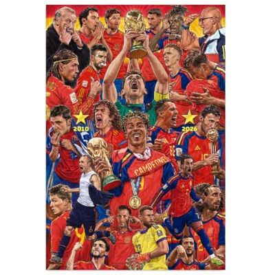 Grupo Erik Poster Coupe du Monde 2026 Espagne Deco Foot 61x91,5 cm Grand Format Grupo Erik Poster Coupe du Monde 2026 Espagne Deco Foot 61x91,5 cm Grand Format