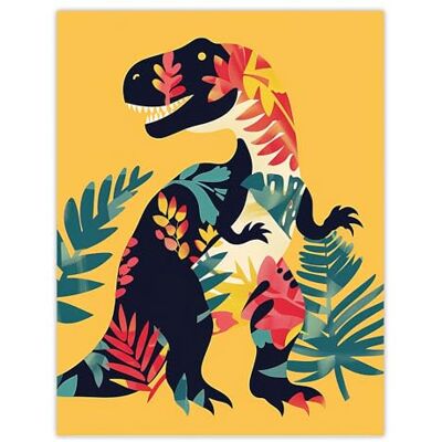 Artery8 Grande affiche murale imprimée en papier épais motif dinosaure T Rex 45,7 x 61 cm Artery8 Grande affiche murale imprimée en papier épais motif dinosaure T Rex 45,7 x 61 cm